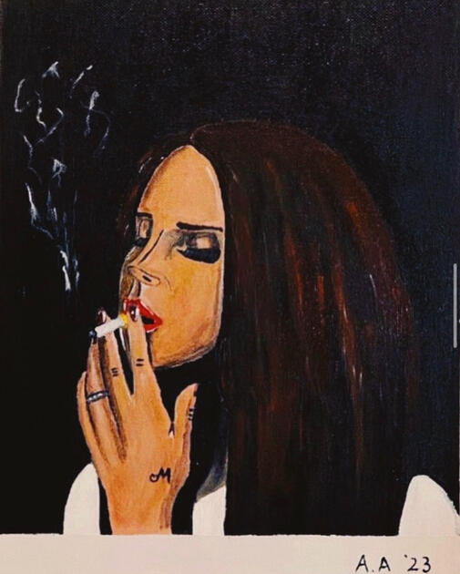 Lana Del Ray - Acrylic on Canvas