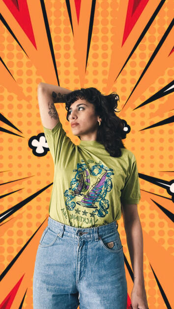 Kid overlooking Valletta - Acrylic on Canvas